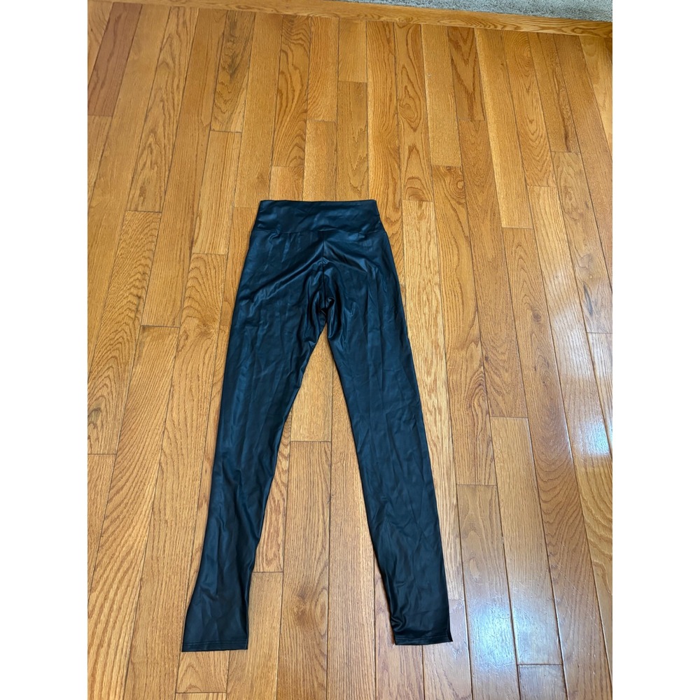 Charlotte Russe Black Faux Leather Y2K High Rise Leggings NWT Size M 25971-5-EE